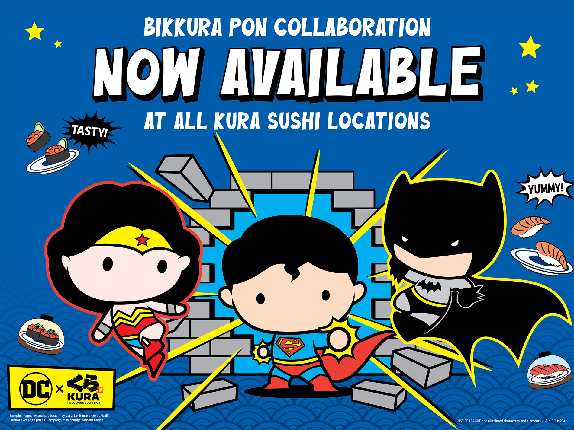 DC™ x Kura Sushi Bikkura Pon Collaboration