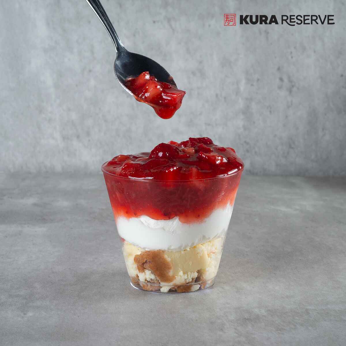 Kura Reserve Strawberry Cheesecake Parfait