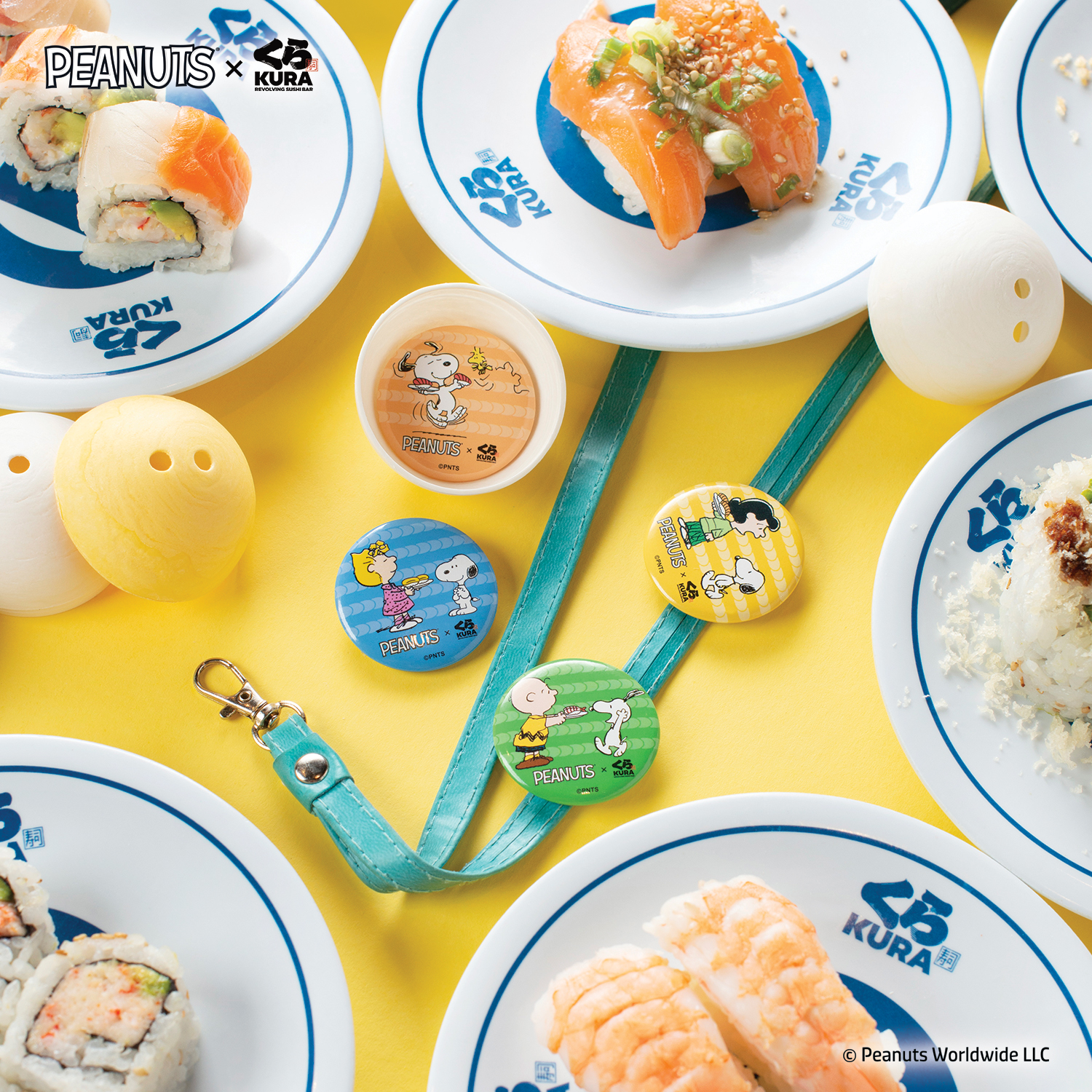 Photo by Emily J. Davis_Peanuts x Kura Sushi Bikkura Pon Prize Collection_Can Badges_2