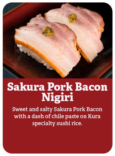 Sakura Pork Bacon Nigiri